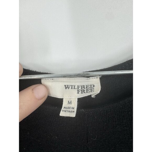 Wilfred Free Trapeze Dress Women Medium Black Minimalist Witchy Gothic Classic - Picture 3 of 8